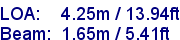 sail specifications