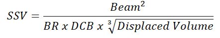 formula for Stability Value formula for Stability Value