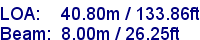 sail specifications