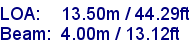 sail specifications