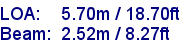 sail specifications