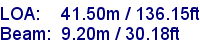 sail specifications