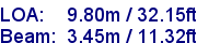 sail specifications