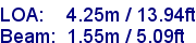 sail specifications