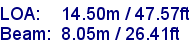 sail specifications