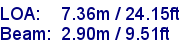 sail specifications