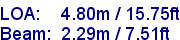 sail specifications