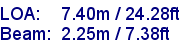 sail specifications