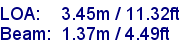 sail specifications