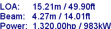 sail specifications