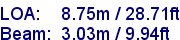 sail specifications