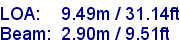 sail specifications