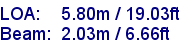 sail specifications