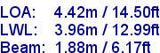 sail specifications