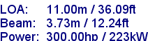 sail specifications