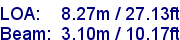 sail specifications