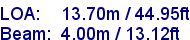 sail specifications