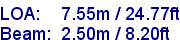 sail specifications