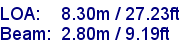 sail specifications