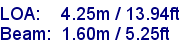 sail specifications