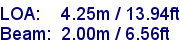 sail specifications