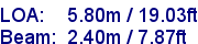 sail specifications