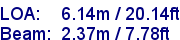 sail specifications