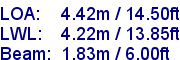 sail specifications