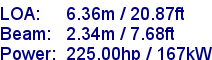 sail specifications