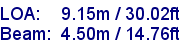 sail specifications