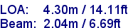 sail specifications