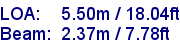 sail specifications