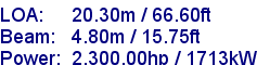 sail specifications