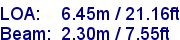 sail specifications
