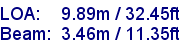 sail specifications