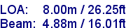 sail specifications