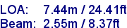 sail specifications