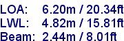 sail specifications