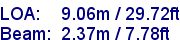 sail specifications