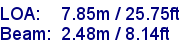 sail specifications