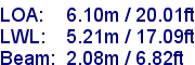 sail specifications