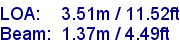 sail specifications