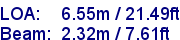 sail specifications
