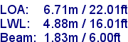 sail specifications