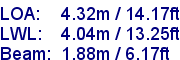 sail specifications